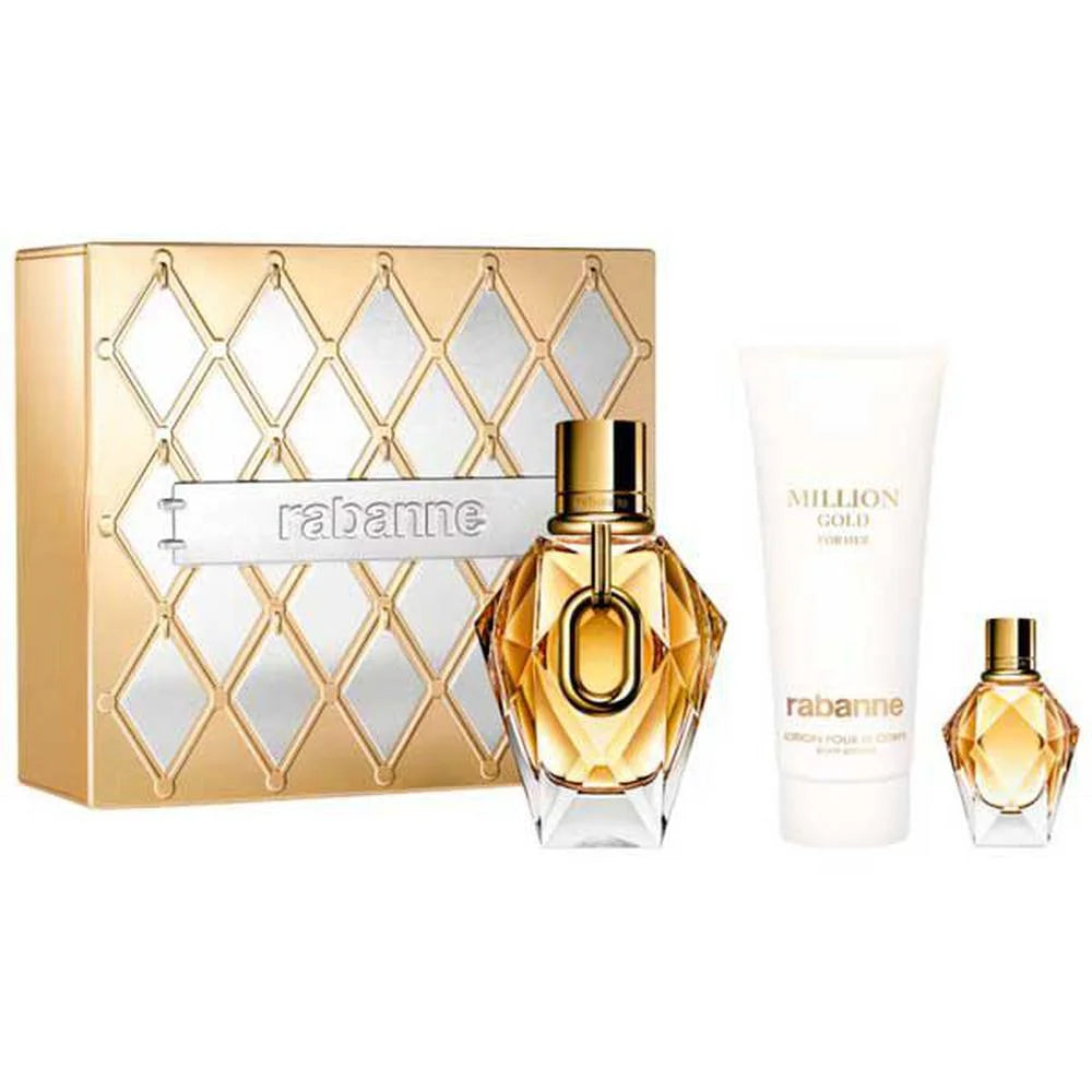 Paco Rabanne Million Gold For Her – Coffret Eau de Parfum Femme 90 ml