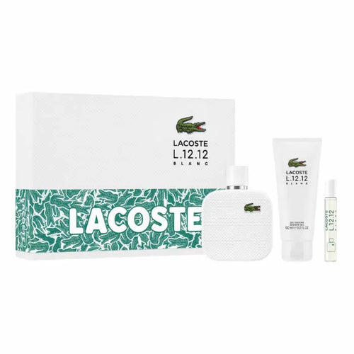 Coffret Lacoste Homme L.12.12 Blanc Eau de Toilette 100ml + 2 produits