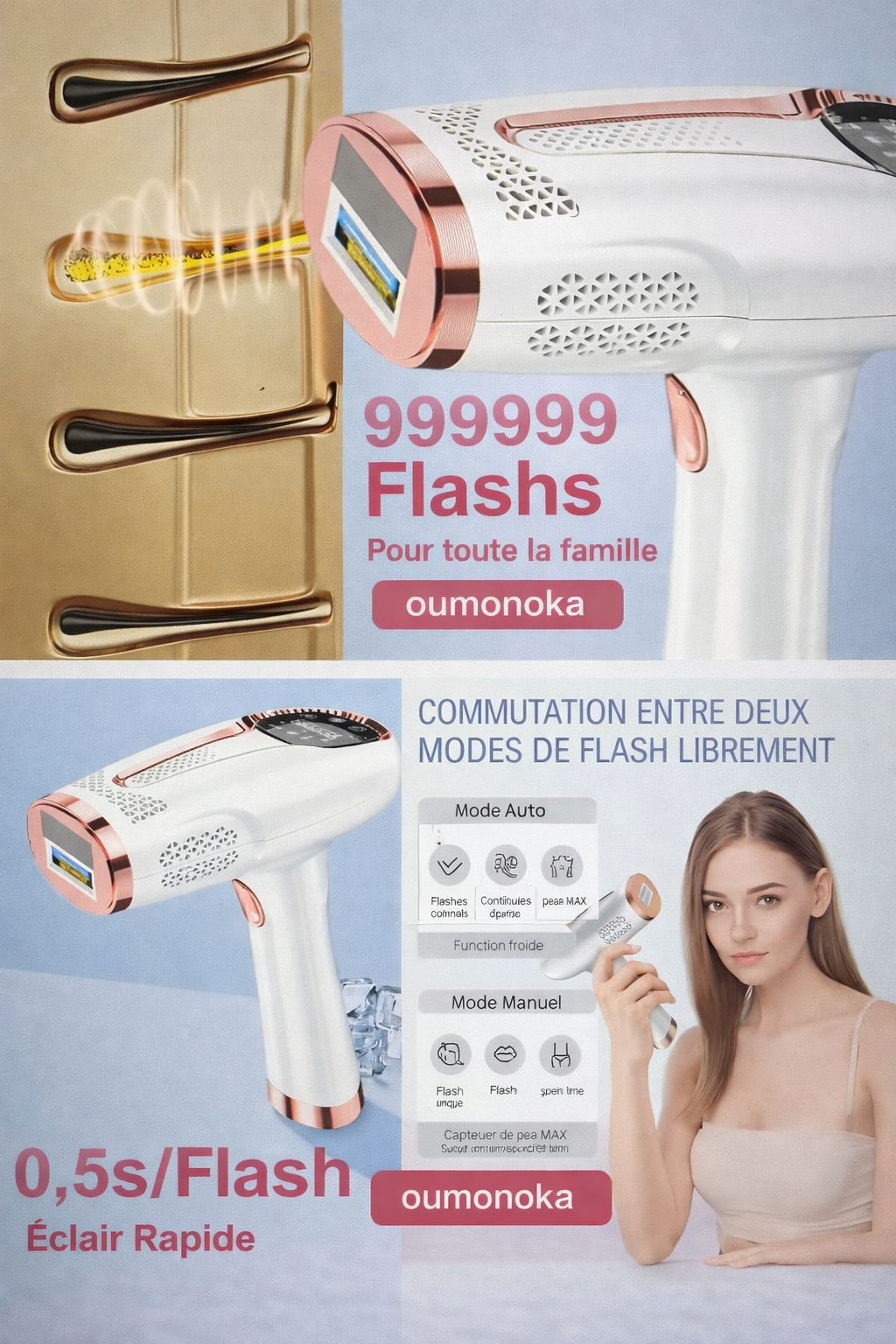 Intense Pulsed Light Hair Removal Device: Long-Lasting Hair Reduction for Face &amp; Body