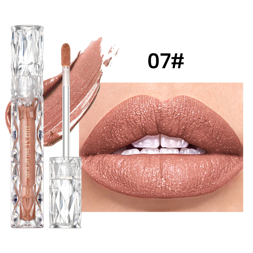 Qibest Long-Lasting Diamond Lip Gloss