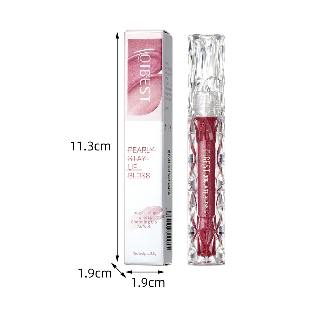 Qibest Long-Lasting Diamond Lip Gloss