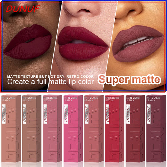 Kit ( 8pieces ) Lipstick Mat Longue Tenue