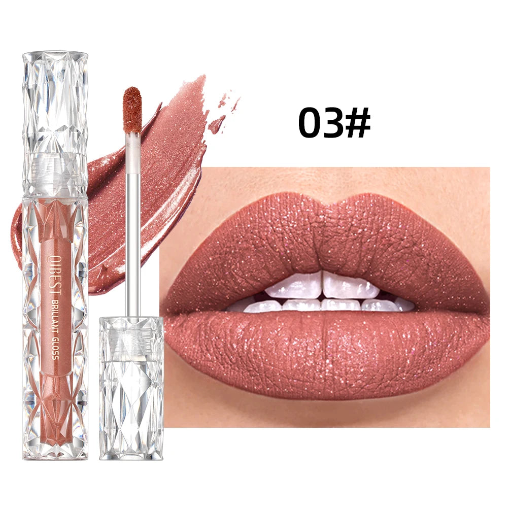 Qibest Long-Lasting Diamond Lip Gloss